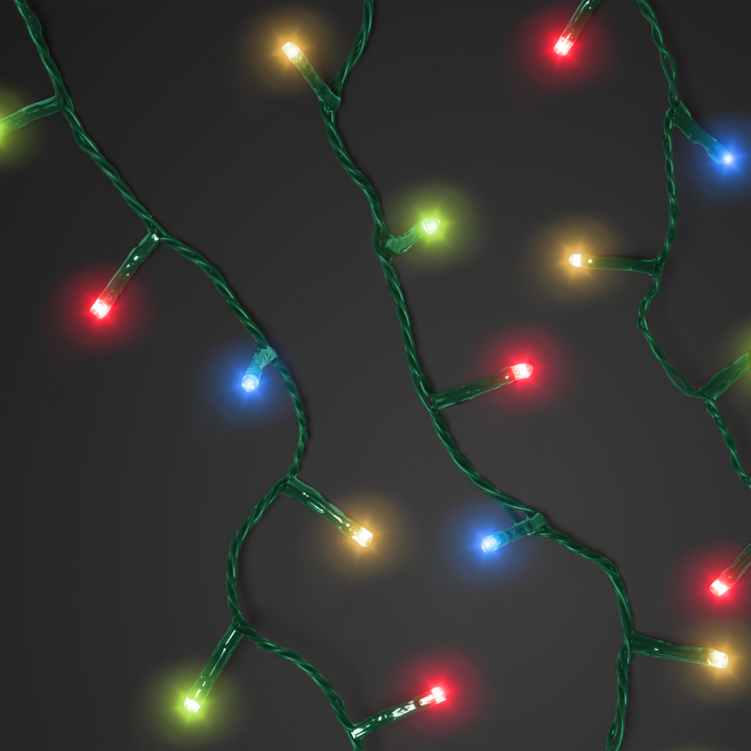 DICTROLUX - Catena luminosa 300 Led Multicolor - Lunghezza 12 metri di luci